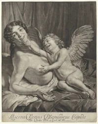 Wenus i Amor Lustful Venus i Delikatny Kupidyn (tytuł na obiekcie)