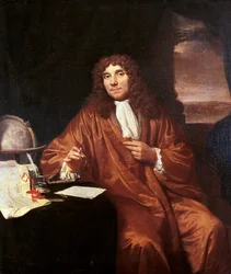 Antonie van Leeuwenhoek, ok. 1680 (olej na płótnie)