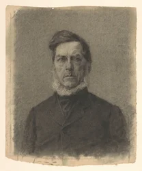 Portret dżentelmena z brodą z pierścieniami