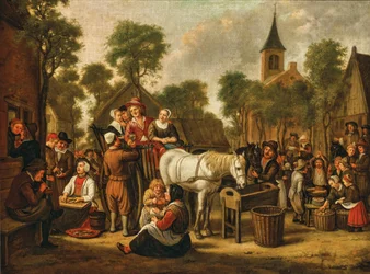Scena rynkowa Jana Victora 1650 r.