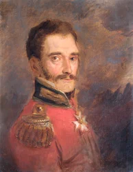 Portret generała Sir Johna Elleya, brytyjskiego żołnierza, 1821.