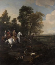Polowanie na zające, ok. 1690