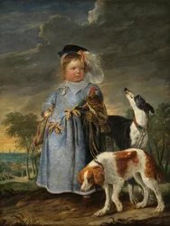 Portret chłopca (olej na desce)