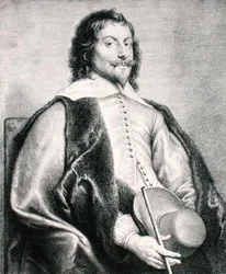 Nicolas Lanier (ur. 1588) grawerowany przez Lucasa Vostermansa (grafika)