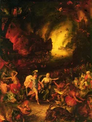 Eneas w Hadesie (detal)