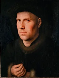 Jan de Leeuw, złotnik ... (olej na drewnie dębowym)
