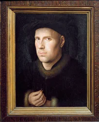Portret Jana De Leeuw (olej na drewnie)