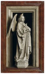 Dyptyk Zwiastowania, lewy panel, 1434-1435