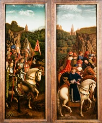 Ołtarz Gandawski. Adoracja Mistycznego Baranka: Sprawiedliwi Sędziowie i Rycerze Chrystusa, 1432