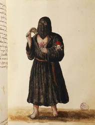 Bractwo Pokutników, towarzyszące procesji pogrzebowej ważnych obywateli do bazyliki św. Marka w Wenecji, tom II, f 89, Giovanni di Grevembroch lub Grevenbroch (1731-1807)