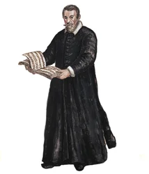 Portret Claudio Monteverdi - Portret Claudio Monteverdi (1567-1643) Włoski kompozytor według Rysunku Jana van Grevenbroecka (lub Giovanni Grevembroch (Grevenbroch) (1731-1807)