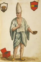 Odkrywca, Gaspare Balbi w regionie Peru, Jan Van Grevenbroeck, rysunek akwarelowy