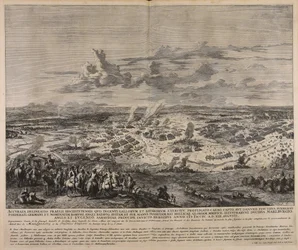 Accurata delineatio praelii Hochstetensis quo ingenti Gallorum et Bavarorum exercitu profligato caeso capto ...  Dokładne przedstawienie słynnej bitwy pod Hochstet ...
