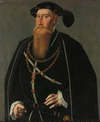 Portret Reinouda III z Brederode Reinout III z Brederode (1493-1556), władca Vianen. Diakon Orderu Złotego Runa, Radca i Szambelan Karola V