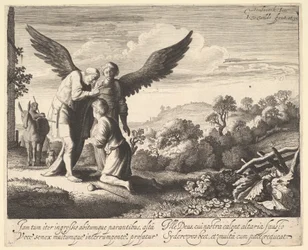 Tobiasz Błogosławiony przez Ślepego Tobita, 1620-41.