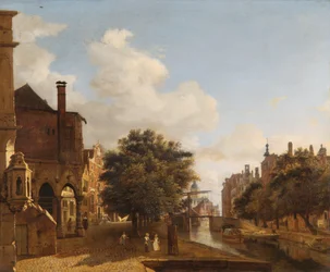„Fantazja architektoniczna ze Starym Ratuszem, Amsterdam”, c1670