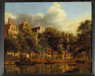 Widok na Herengracht w Amsterdamie Obraz Jana Van der Heyden (1637-1712)