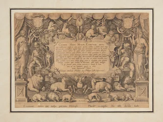 Strona dedykacyjna zestawu „Zwycięstwo i triumf rodziny Medici”