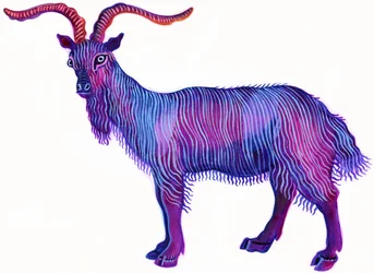 Kozi Koziorożec, 1996, (tusz i gwasz)