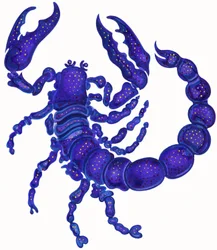 Scorpio, 1996 (atrament i gwasz)