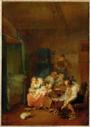 Wnętrze, poranek (obraz na płótnie)