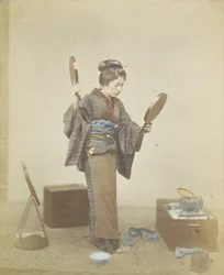 Japonka z lustrami