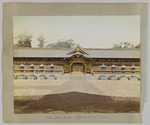 Brama świątyni, park Shiba, Tokio, Japonia