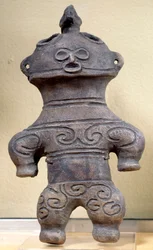Statuetka dogū, Japonia, wysokość 20 cm, neolit, okres Jōmon