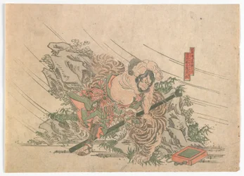Heroes of the Water Margin, okres Edo, ok. 1830 (kolorowy drzeworyt)