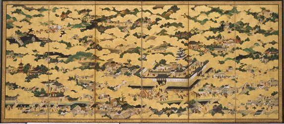 Rakuchu rakugai zu (Sceny w stolicy i jej okolicach)
stolicy)