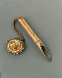 Tester ryżu (kome sashi), koniec XVIII wieku (bambus i kość)