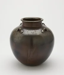 Słoik do przechowywania liści herbaty, Imbe, prefektura Okayama, okres Edo, XVIII-XIX w. (ceramika)