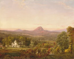 Jesienny krajobraz, Sugar Loaf Mountain, hrabstwo Orange, Nowy Jork, ok. 1870-75