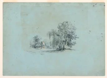 Rysunek, scena wiejska, 1847