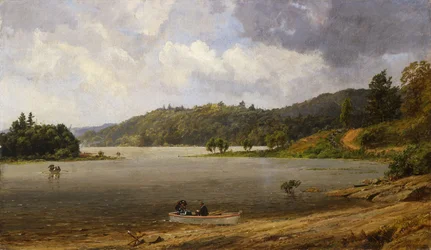 Nad jeziorem Wawayanda, New Jersey, 1873