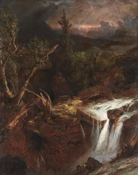 Goździk - scena burzy w górach Catskill, 1851.