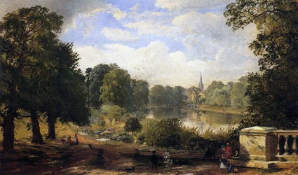 Serpentine, Hyde Park, Londyn, 1858