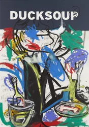 Ducksoup, 2015 (mieszane media na papierze akwarelowym zamontowanym na panelu z przepisem na odwrocie)