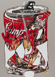 New Balance, 2019 (farba domowa i tusz na płótnie)