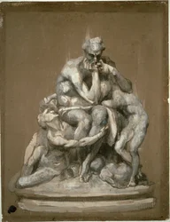 Studium do rzeźby „Ugolino i jego dzieci”