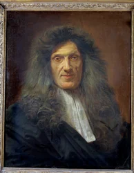 Portret lekarza Ludwika XIV, Raymond Finot (1636-1709) Obraz Jean Baptiste Jouvenet (1644-1717) 1704. Wymiary 0,73 x 0,59 m Luwr, Paryż