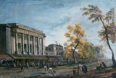 Boulevard du Temple i Theatre des Italiens w Paryżu
