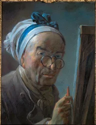 Autoportret Chardina z pince-nez ...