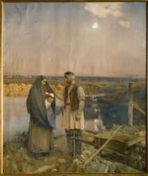 Koniec dnia (obraz na płótnie)