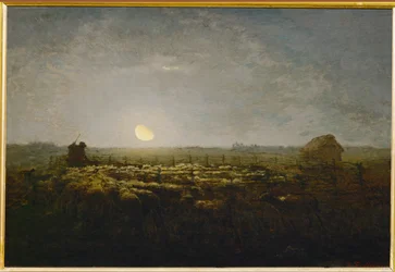 Le parc a mouton, clair de lune (obraz na płótnie)
