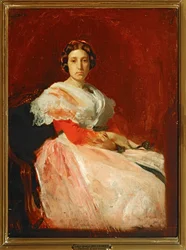 Portret damy (obraz na płótnie)