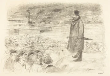 a) Scena strajku (trzecia tablica) (recto); b) Bez tytułu (verso)