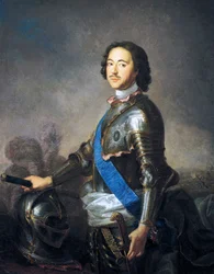 Portret Piotra I znanego jako Piotr Wielki (Moskwa