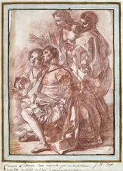Krzysztof Kolumb lądujący w Ameryce 1494 (czerwona kredka)