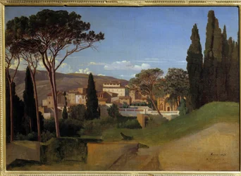 Widok na rzymską willę Obraz Achillesa J. Benouville (1815-1891) 1844 Nd. 0,51 x 0,72 m Paryż, musee d